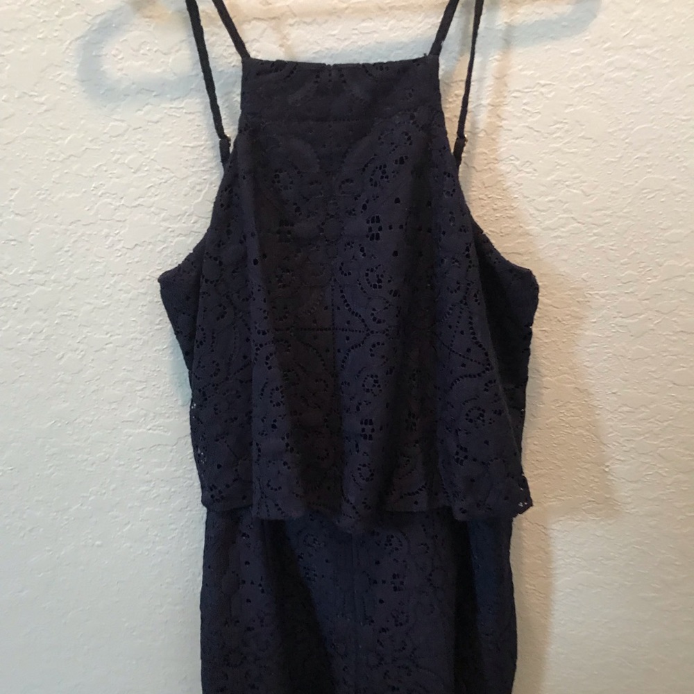 (NBW with tags) Lilly Pulitzer navy lace romper